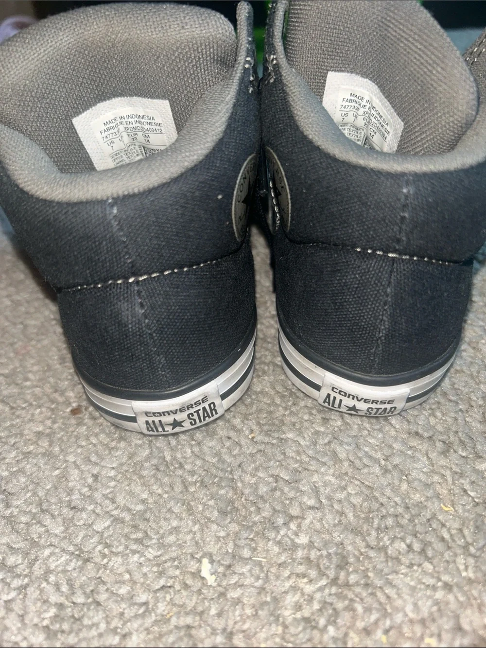 Converse Kids Black & White High-Top Sneakers